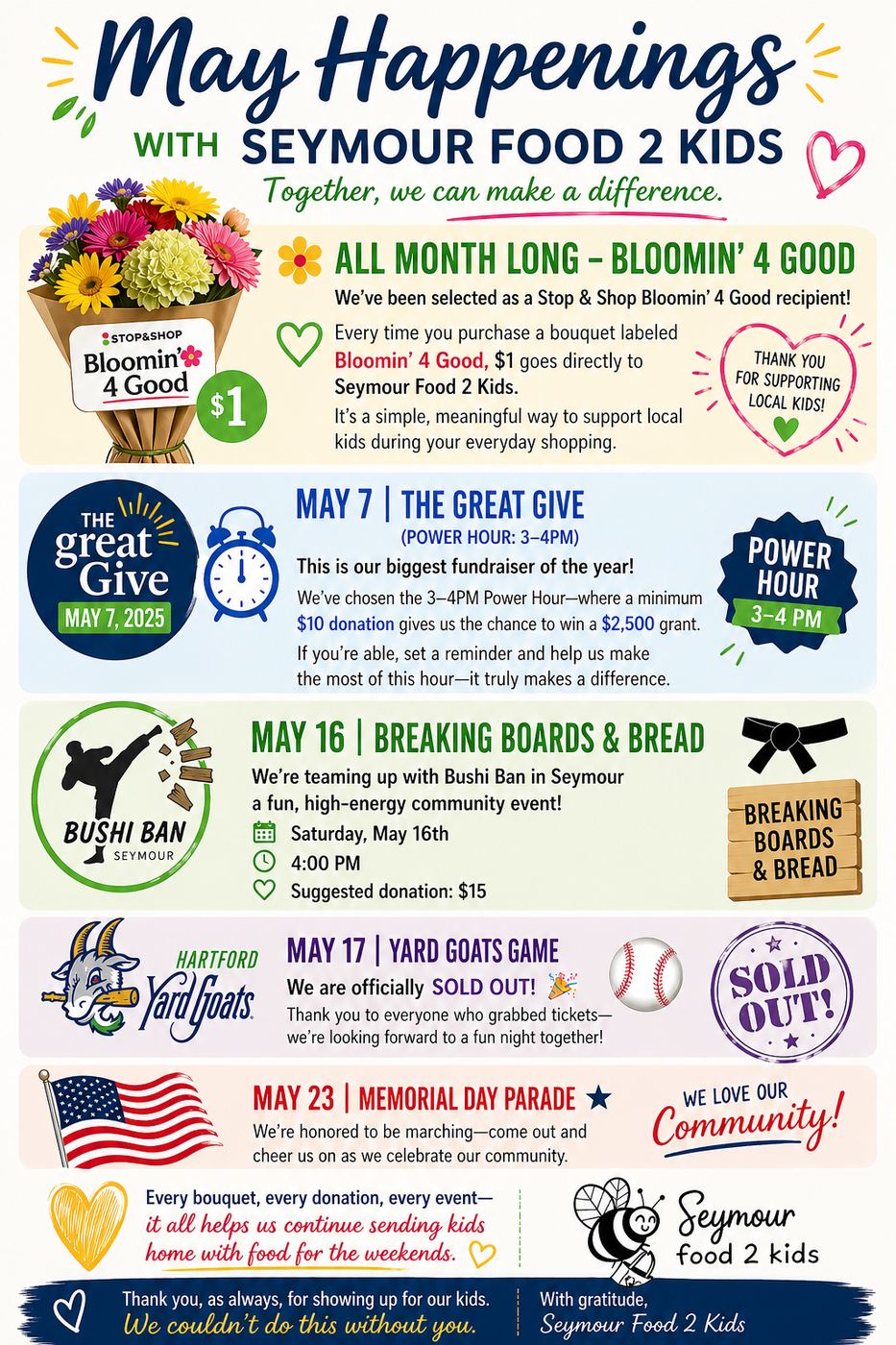 So Much Happening in MAY!